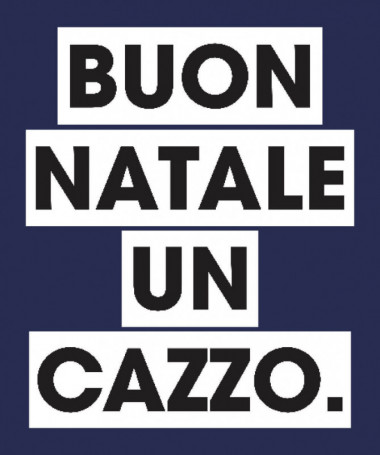 Buon Natale un cazzo T-shirt Scollo V
