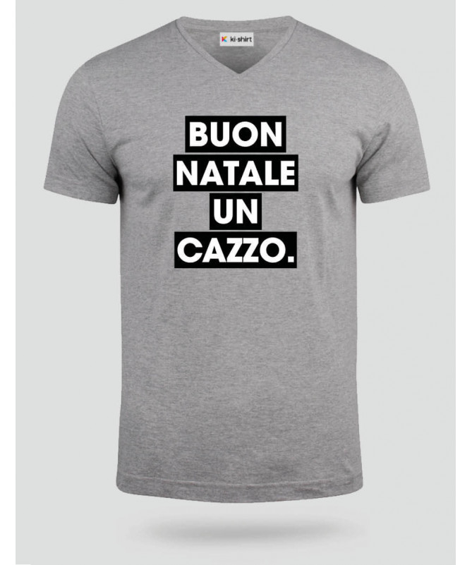 Buon Natale un cazzo T-shirt Scollo V