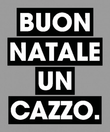 Buon Natale un cazzo T-shirt Scollo V