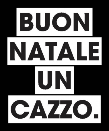 Buon Natale un cazzo T-shirt Scollo V