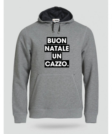 Buon Natale un cazzo Felpa Premium con cappuccio Uomo