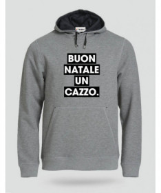 Buon Natale un cazzo Felpa Premium con cappuccio Uomo