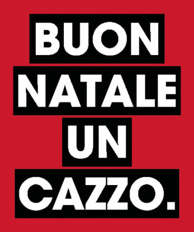 Buon Natale un cazzo Felpa Premium con cappuccio Uomo