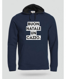 Buon Natale un cazzo Felpa Premium con cappuccio Uomo