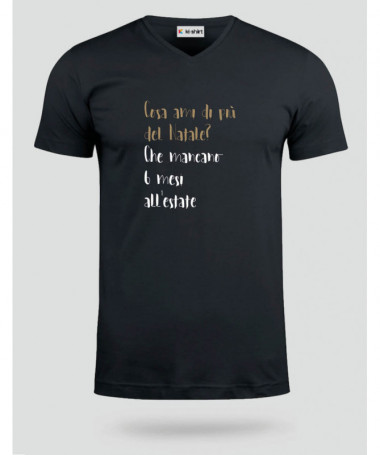 Cosa ami del Natale T-shirt Scollo V