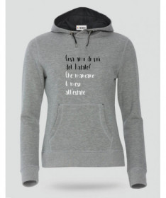 Cosa ami del Natale Felpa Premium con cappuccio Donna