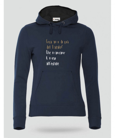 Cosa ami del Natale Felpa Premium con cappuccio Donna