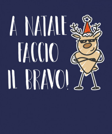Natale faccio il bravo T-shirt Scollo V
