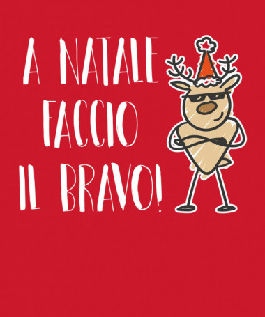 Natale faccio il bravo Felpa Premium con cappuccio Uomo