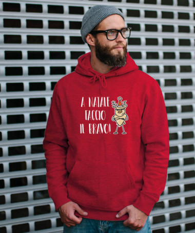 Natale faccio il bravo Felpa Premium con cappuccio Uomo