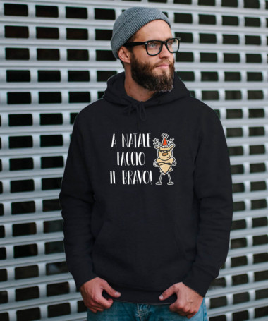 Natale faccio il bravo Felpa Premium con cappuccio Uomo