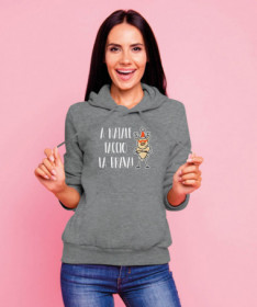 Natale faccio il bravo Felpa Premium con cappuccio Donna