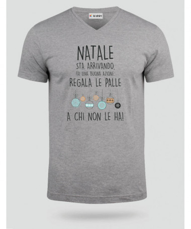 Palle di Natale T-shirt Scollo V