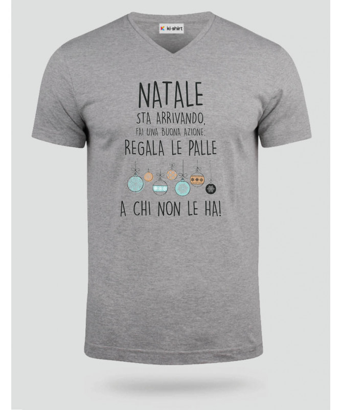 Palle di Natale T-shirt Scollo V