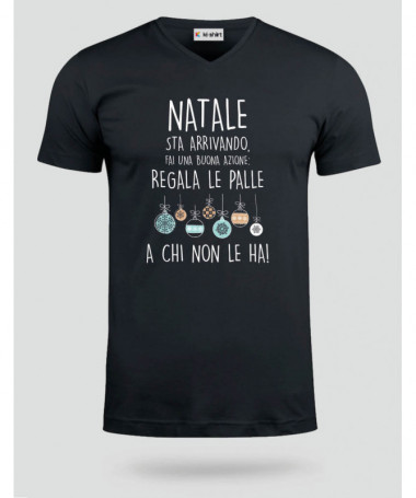 Palle di Natale T-shirt Scollo V