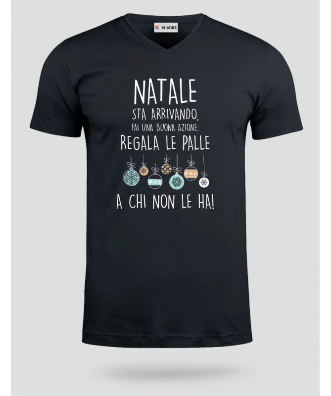 Palle di Natale T-shirt Scollo V