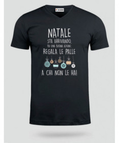 Palle di Natale T-shirt Scollo V