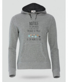 Palle di Natale Felpa Premium con cappuccio Donna