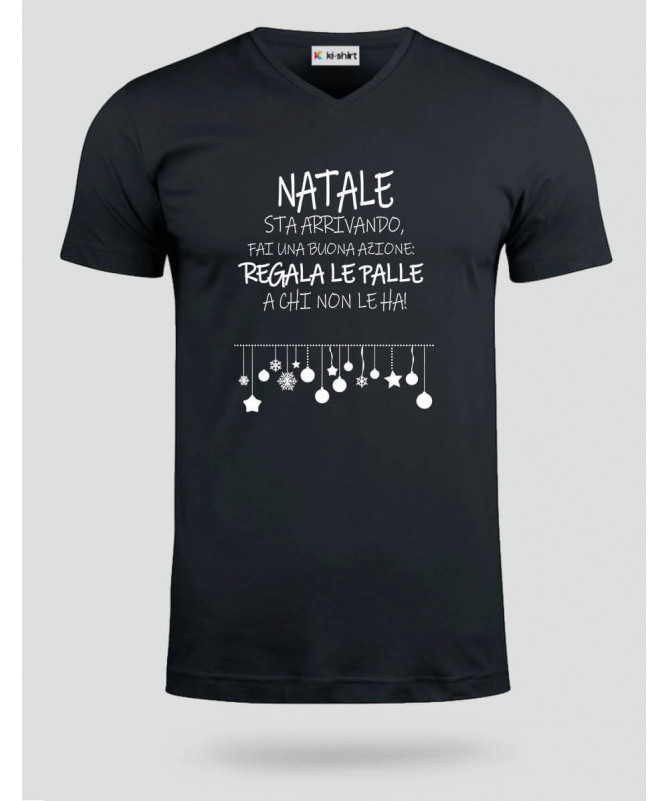 Regala le Palle di Natale T-shirt Scollo V