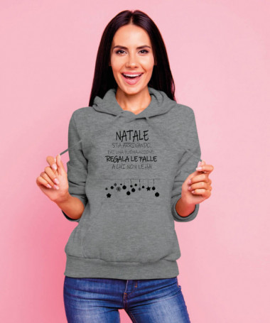 Regala le Palle di Natale Felpa Premium con cappuccio Donna