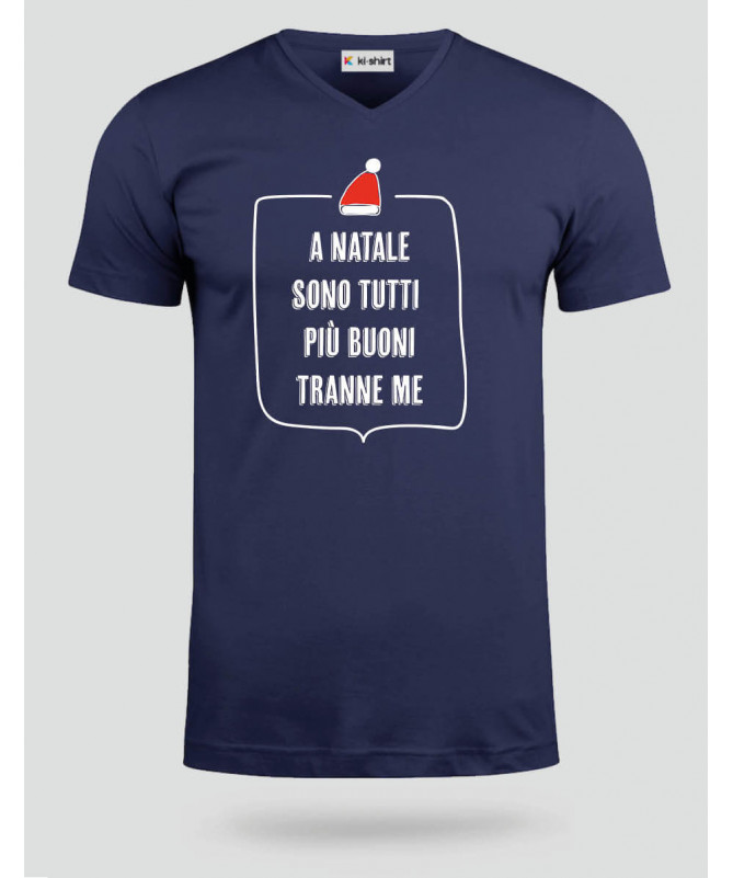Natale tutti più buoni T-shirt Scollo V