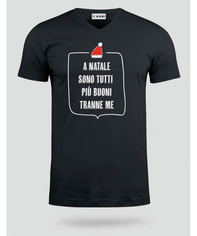 Natale tutti più buoni T-shirt Scollo V