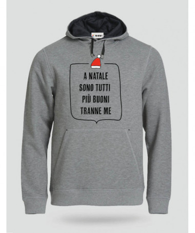 Natale tutti più buoni Felpa Premium con cappuccio Uomo