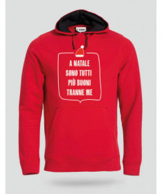 Natale tutti più buoni Felpa Premium con cappuccio Uomo