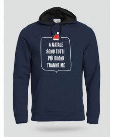 Natale tutti più buoni Felpa Premium con cappuccio Uomo