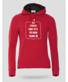 Natale tutti più buoni Felpa Premium con cappuccio Donna