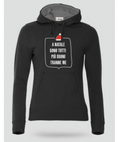 Natale tutti più buoni Felpa Premium con cappuccio Donna