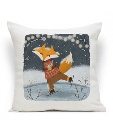 Cuscino Illustrazione Volpe