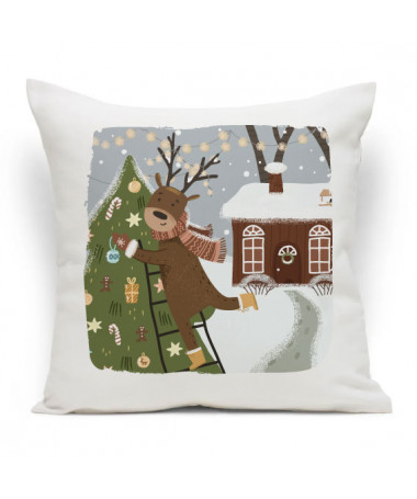 Cuscino Illustrazione Renna