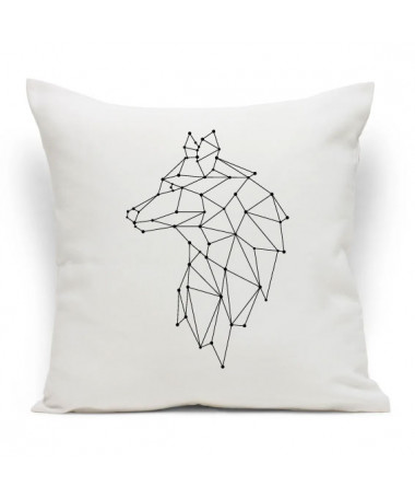 Cuscino Lupo Astratto