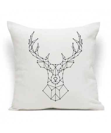 Cuscino Renna Natale Astratto
