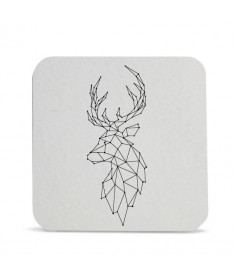 Sottobicchiere Renna Natale Astratto