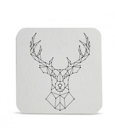 Sottobicchiere Renna Astratto