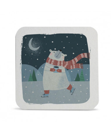 Sottobicchiere Illiustrazione Orso