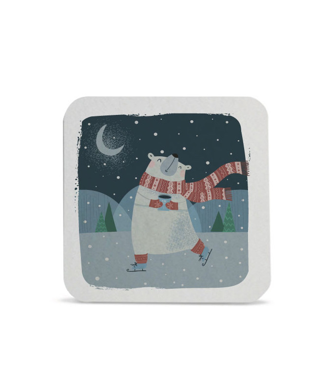 Sottobicchiere Illiustrazione Orso