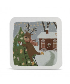 Sottobicchiere Illiustrazione Renna