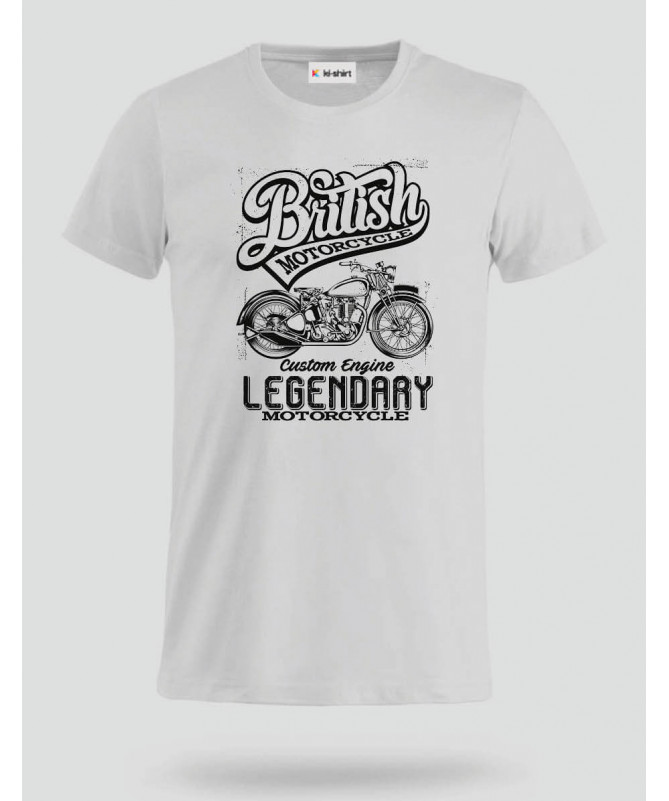 British motorcycle T-shirt Basic Uomo
