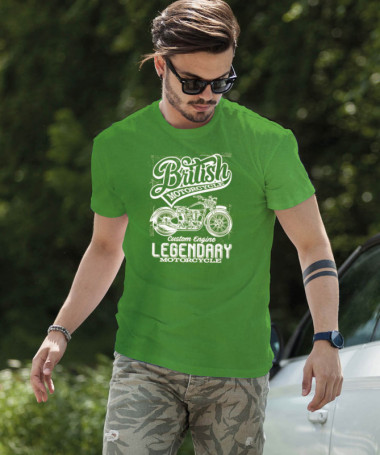 British motorcycle T-shirt Basic Uomo