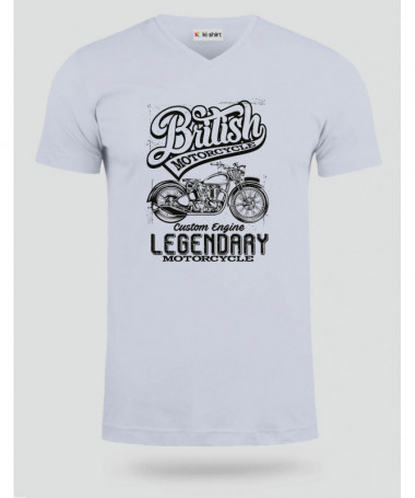 British motorcycle  T-shirt Scollo V
