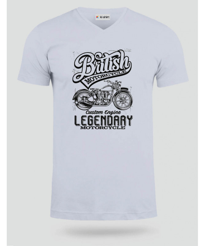 British motorcycle  T-shirt Scollo V