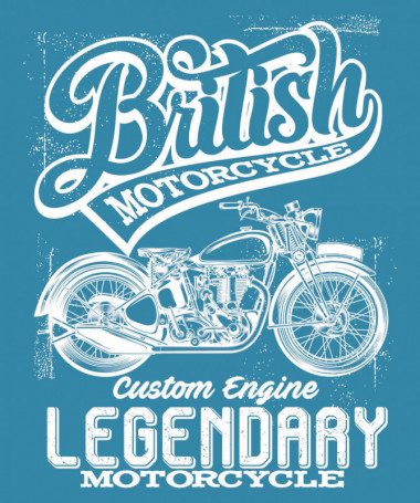 British motorcycle  T-shirt Scollo V