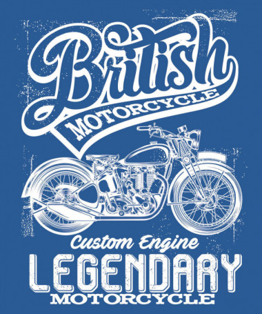British motorcycle  T-shirt Scollo V