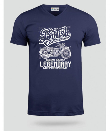 British motorcycle  T-shirt Scollo V
