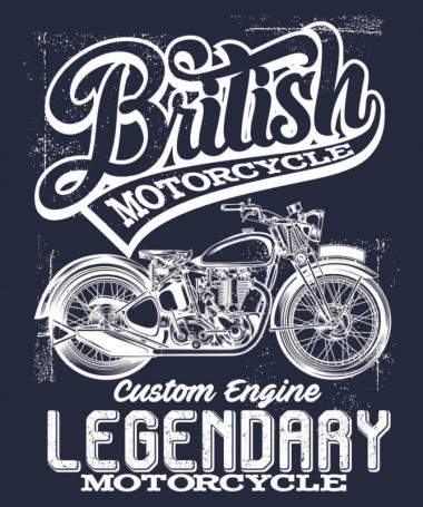 British motorcycle  T-shirt Scollo V