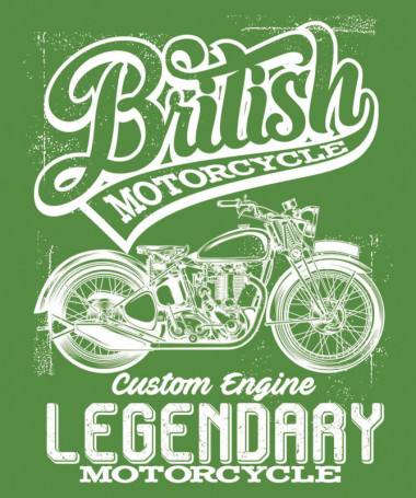 British motorcycle  T-shirt Scollo V