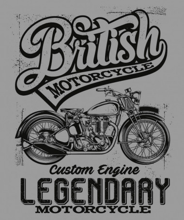 British motorcycle  T-shirt Scollo V